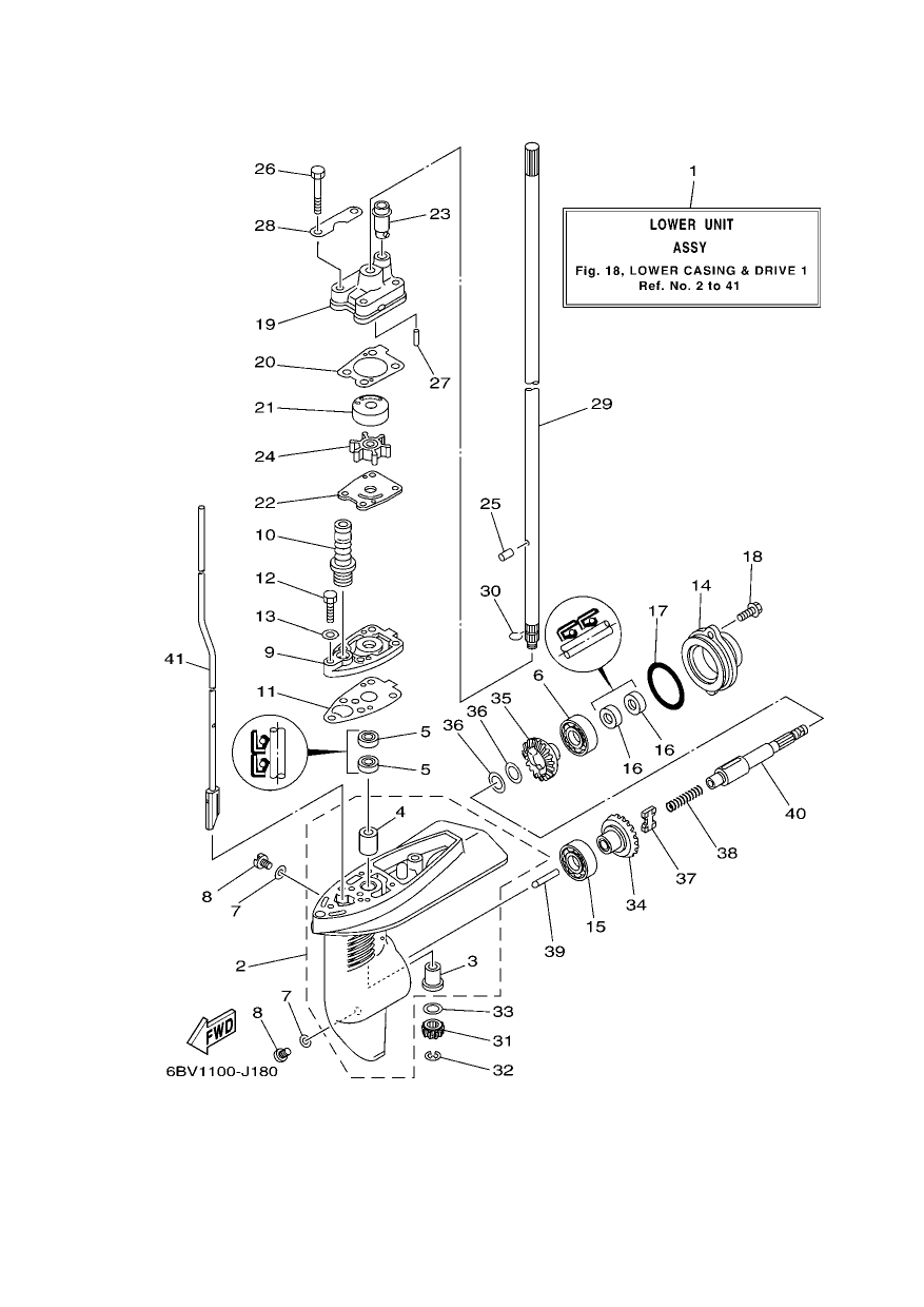 LOWER CASING & DRIVE 1