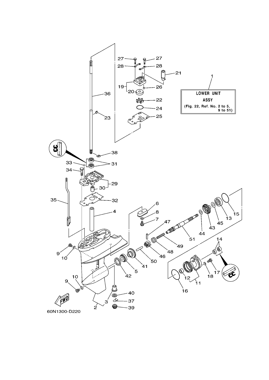 LOWER CASING & DRIVE 1