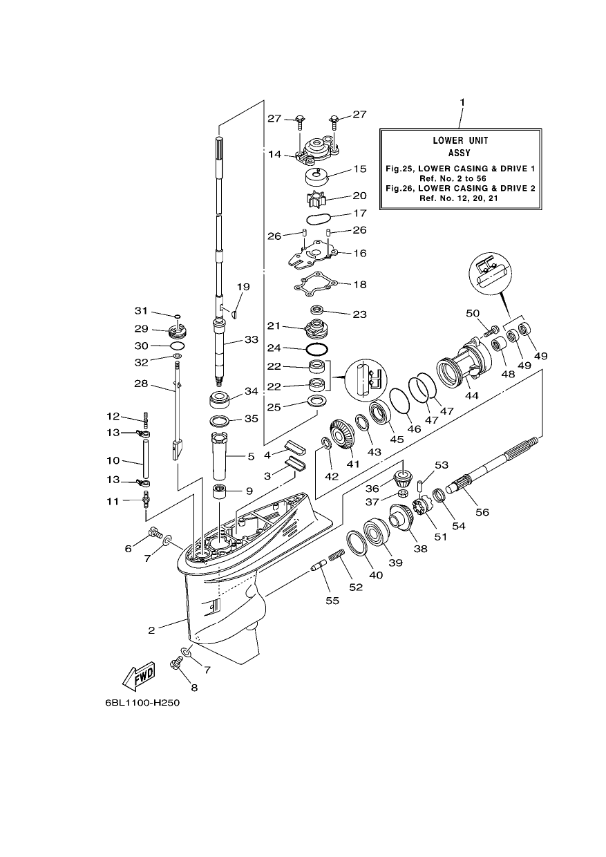 LOWER CASING & DRIVE 1