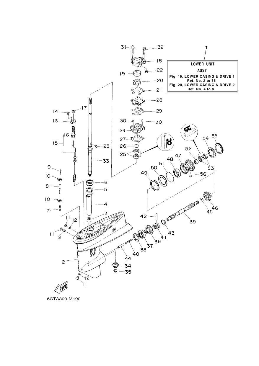 LOWER CASING & DRIVE 1