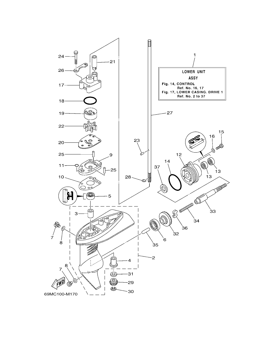 LOWER CASING & DRIVE 1