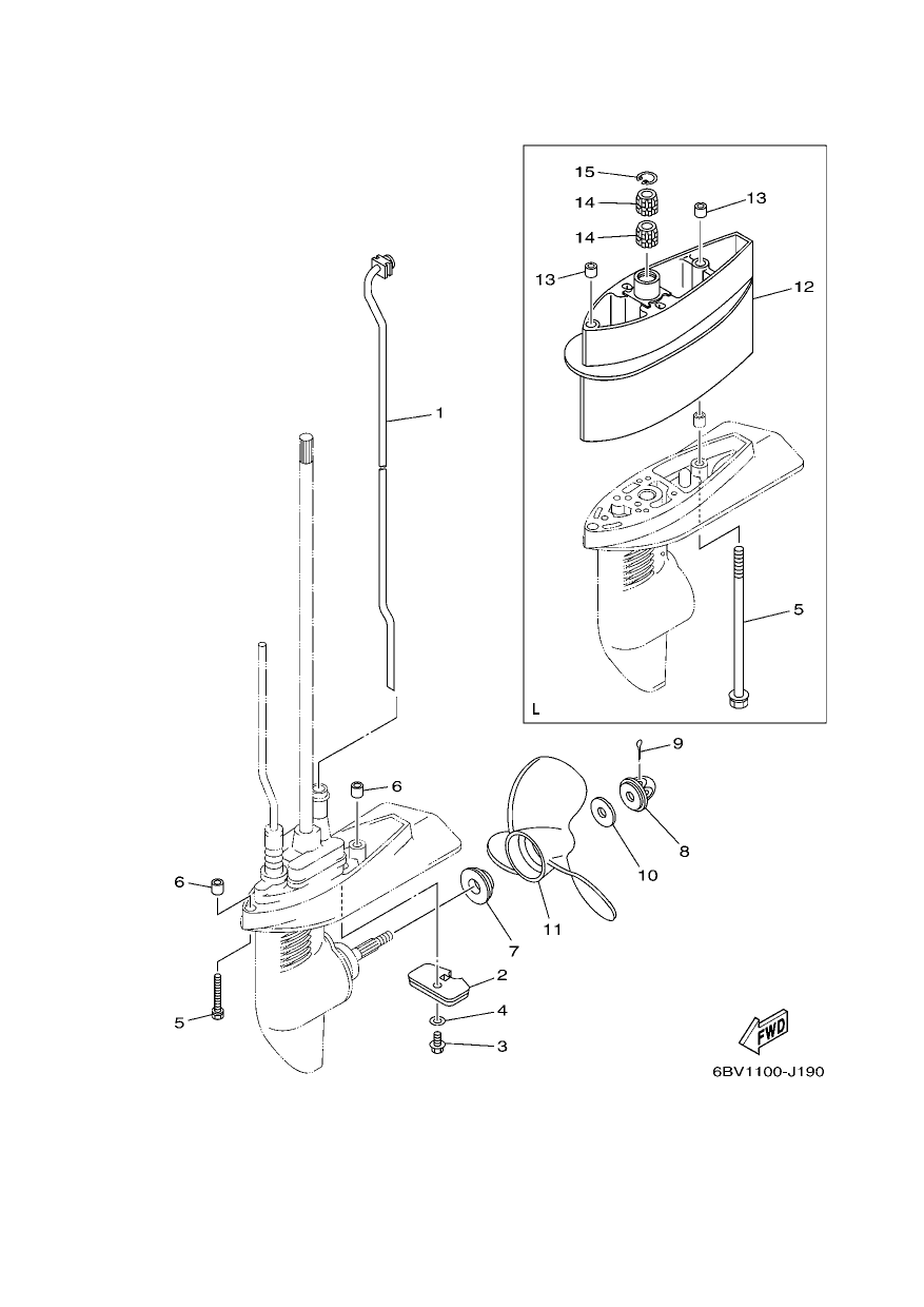 LOWER CASING & DRIVE 2