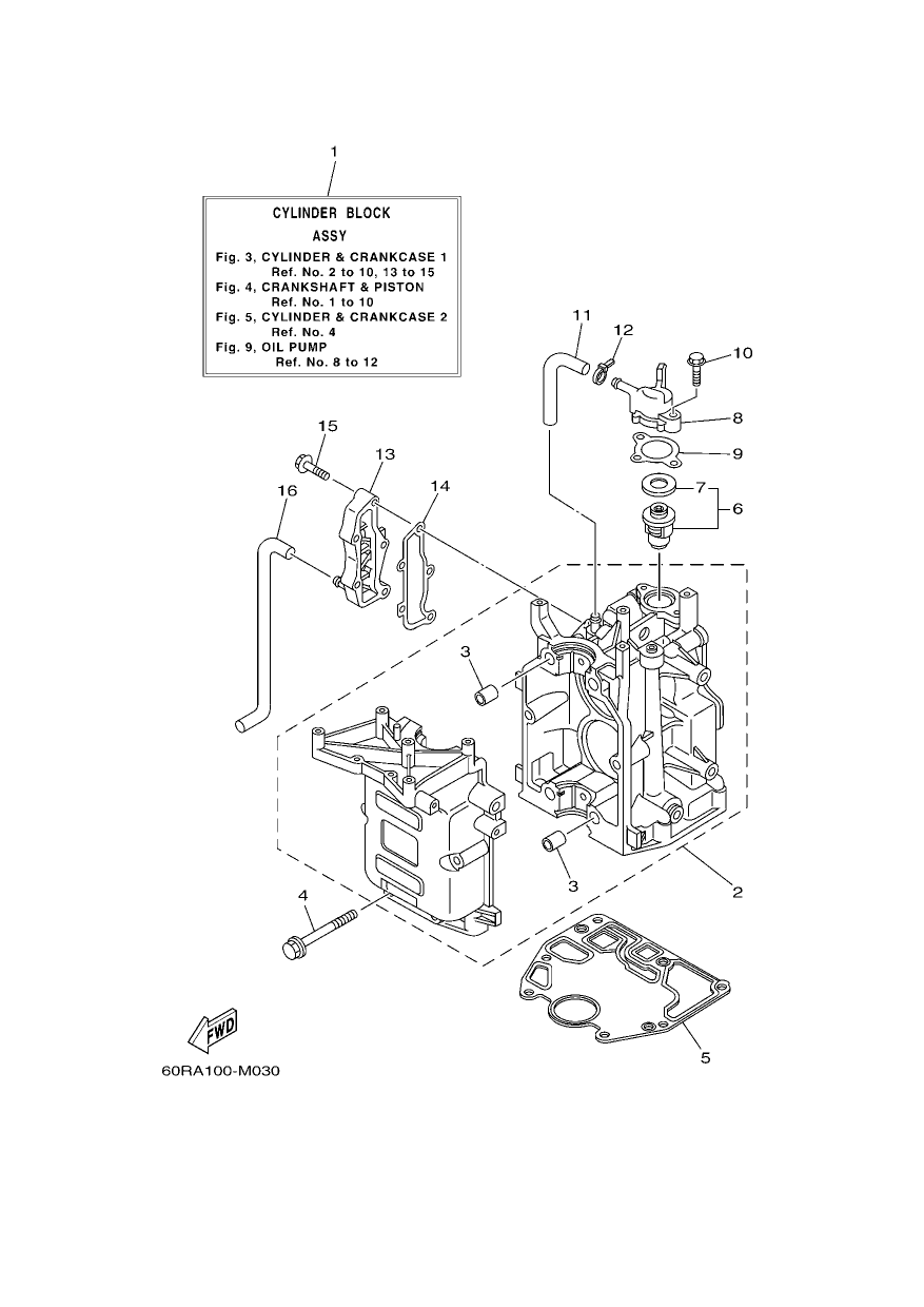 CYLINDER & CRANKCASE 1 — FT8D’13 – 60SA 2013