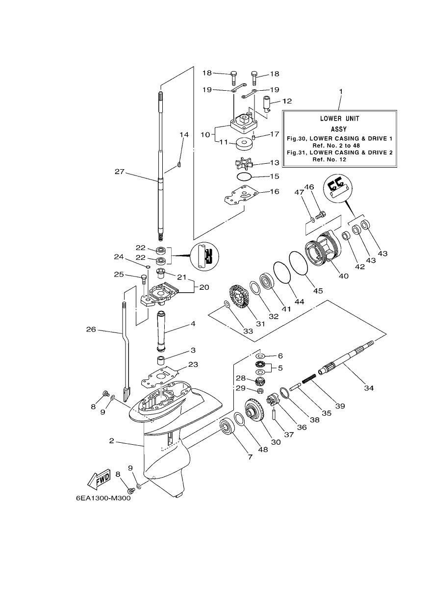 LOWER CASING & DRIVE 1