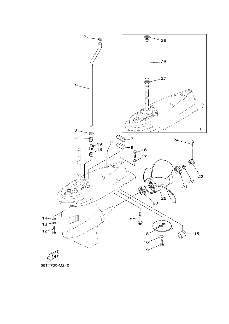 LOWER CASING & DRIVE 2
