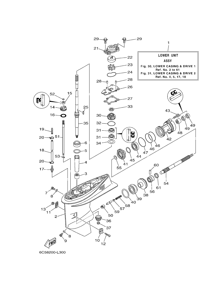 LOWER CASING & DRIVE 1