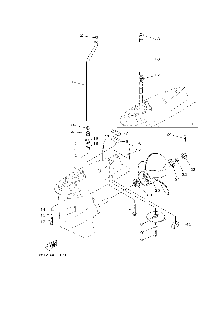 LOWER CASING & DRIVE 2