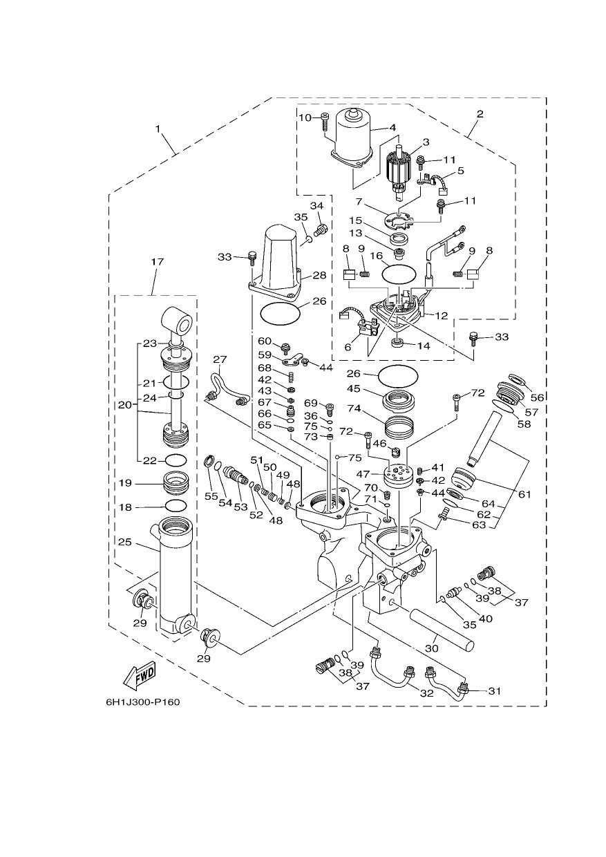 POWER TRIM & TILT ASSY