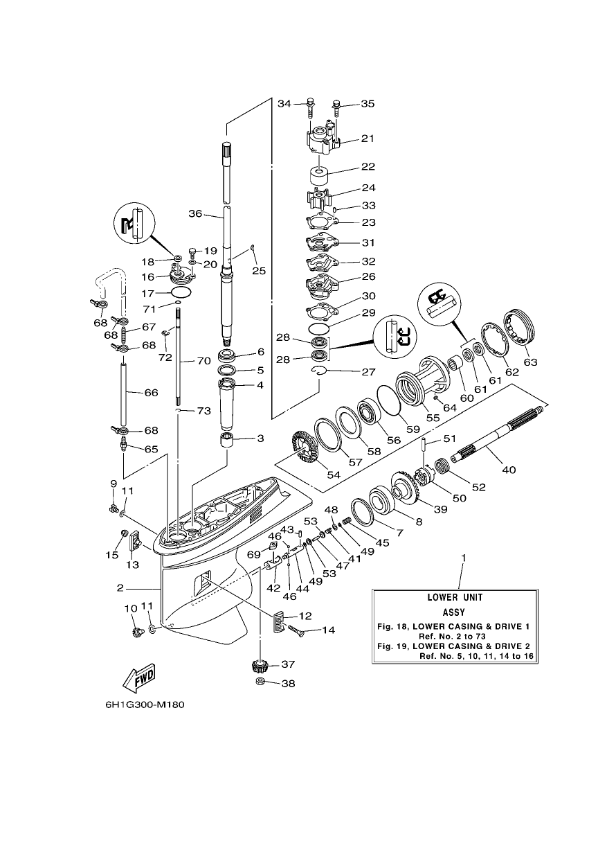 LOWER CASING & DRIVE 1