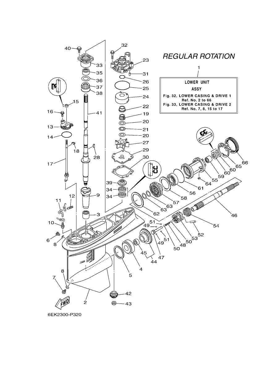 LOWER CASING & DRIVE 1