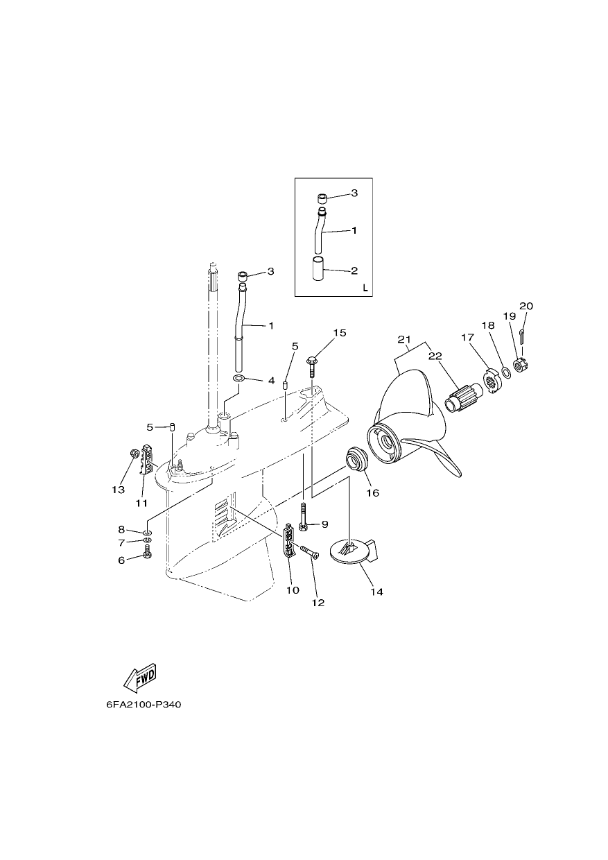 LOWER CASING & DRIVE 2