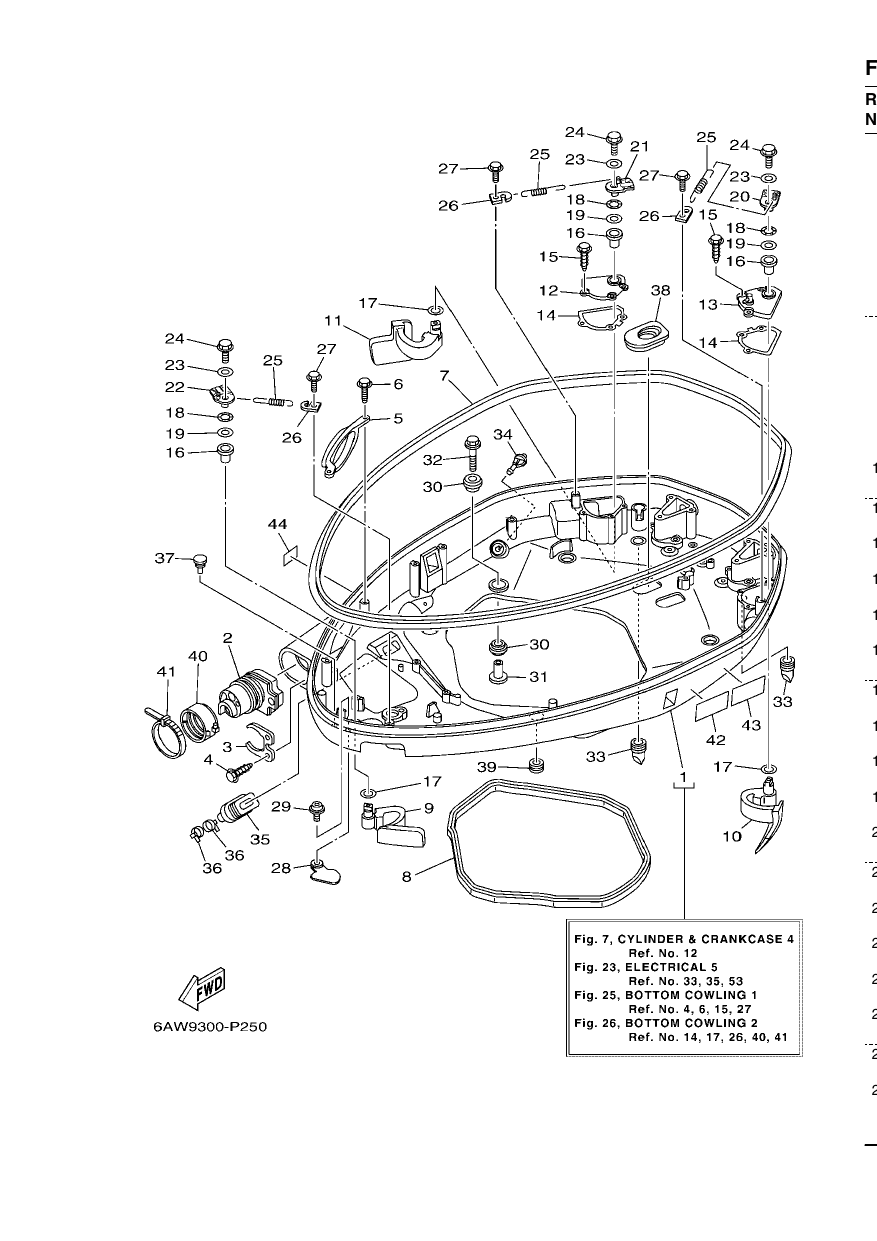 BOTTOM COWLING 1 — F350A’15 – 6AW9 2015