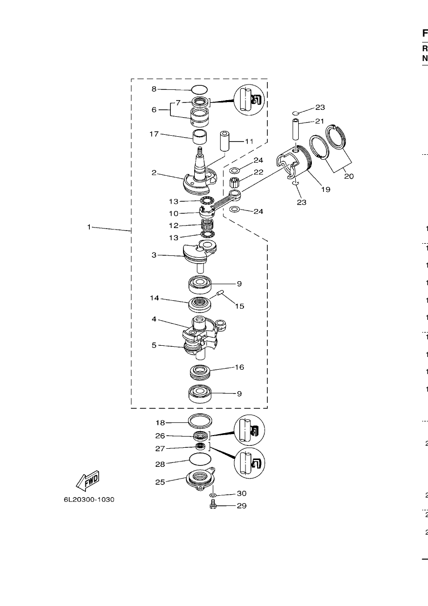CRANKSHAFT & PISTON — 25NMHO’16 – 6L2G 2016