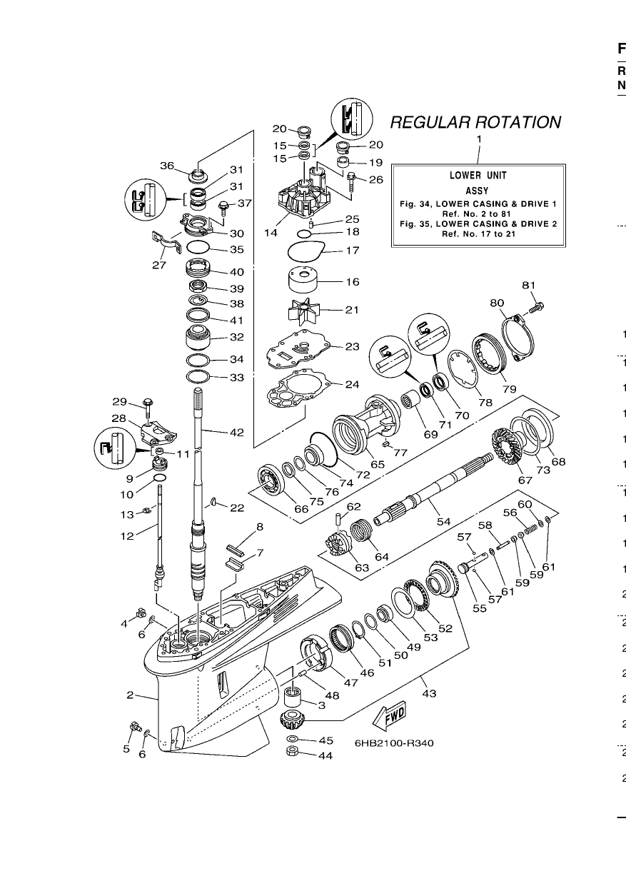 LOWER CASING & DRIVE 1