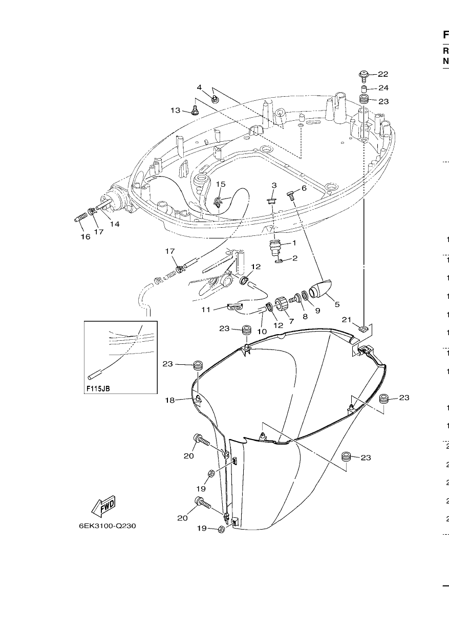 BOTTOM COWLING 2 — F115B’20 – 6EK7 2020