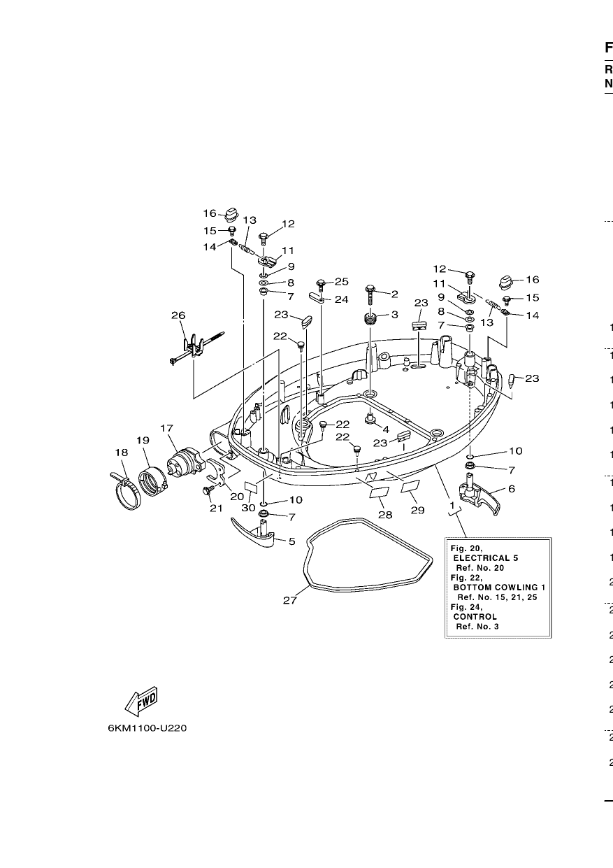BOTTOM COWLING 1 — F130A’23 – 6EM9 2023