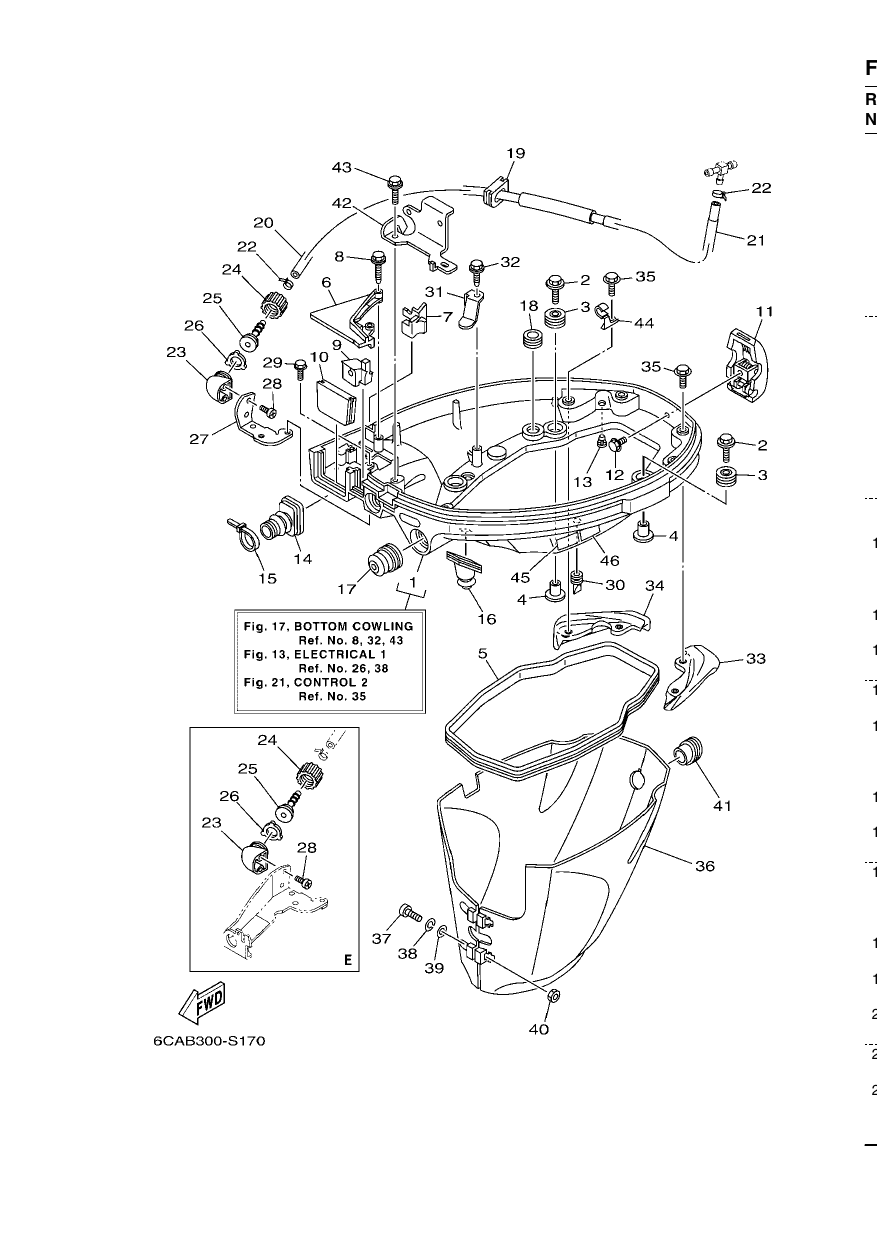 BOTTOM COWLING — F9.9HMH1’23 – 6CAG 2023