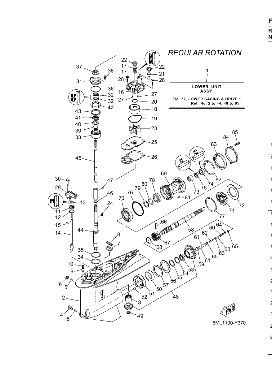LOWER CASING & DRIVE 1