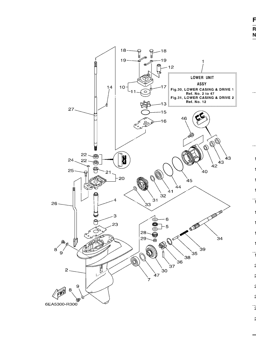 LOWER CASING & DRIVE 1