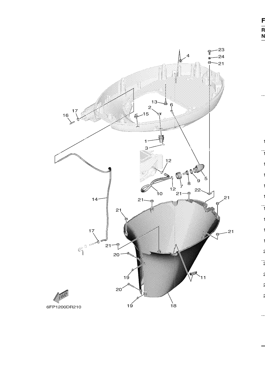 BOTTOM COWLING 2 — VF90A’24 – 6HK7 2024