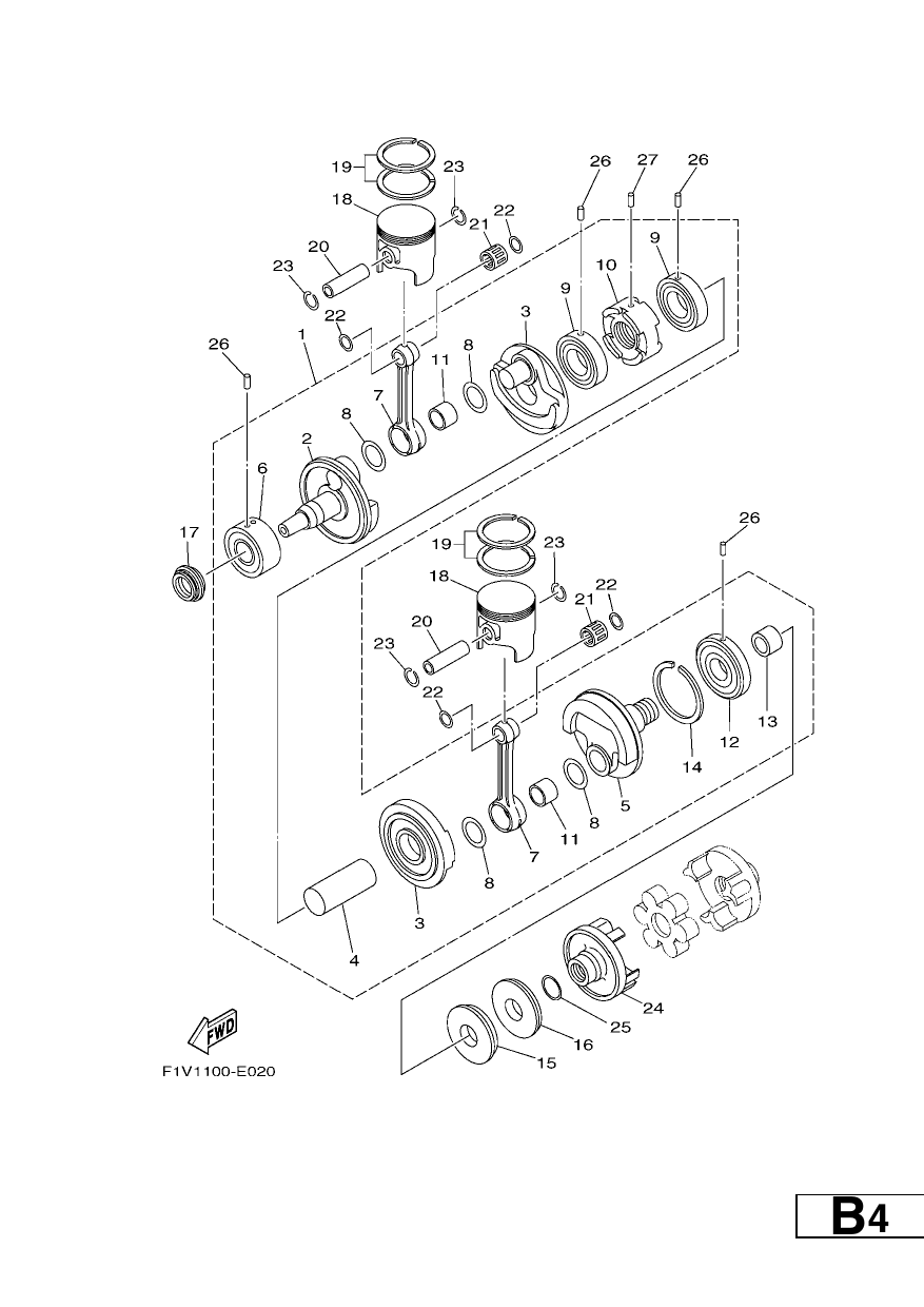 CRANKSHAFT & PISTON
