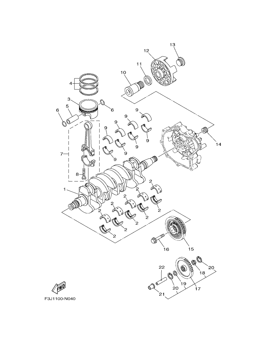 CRANKSHAFT & PISTON
